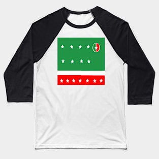 Sporty Italian Design on White Background Baseball T-Shirt